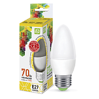 Лампа светодиодная ASD Standart С37 Свеча E27 220В 7,5Вт 675Лм 3000К 37х104мм картинка 